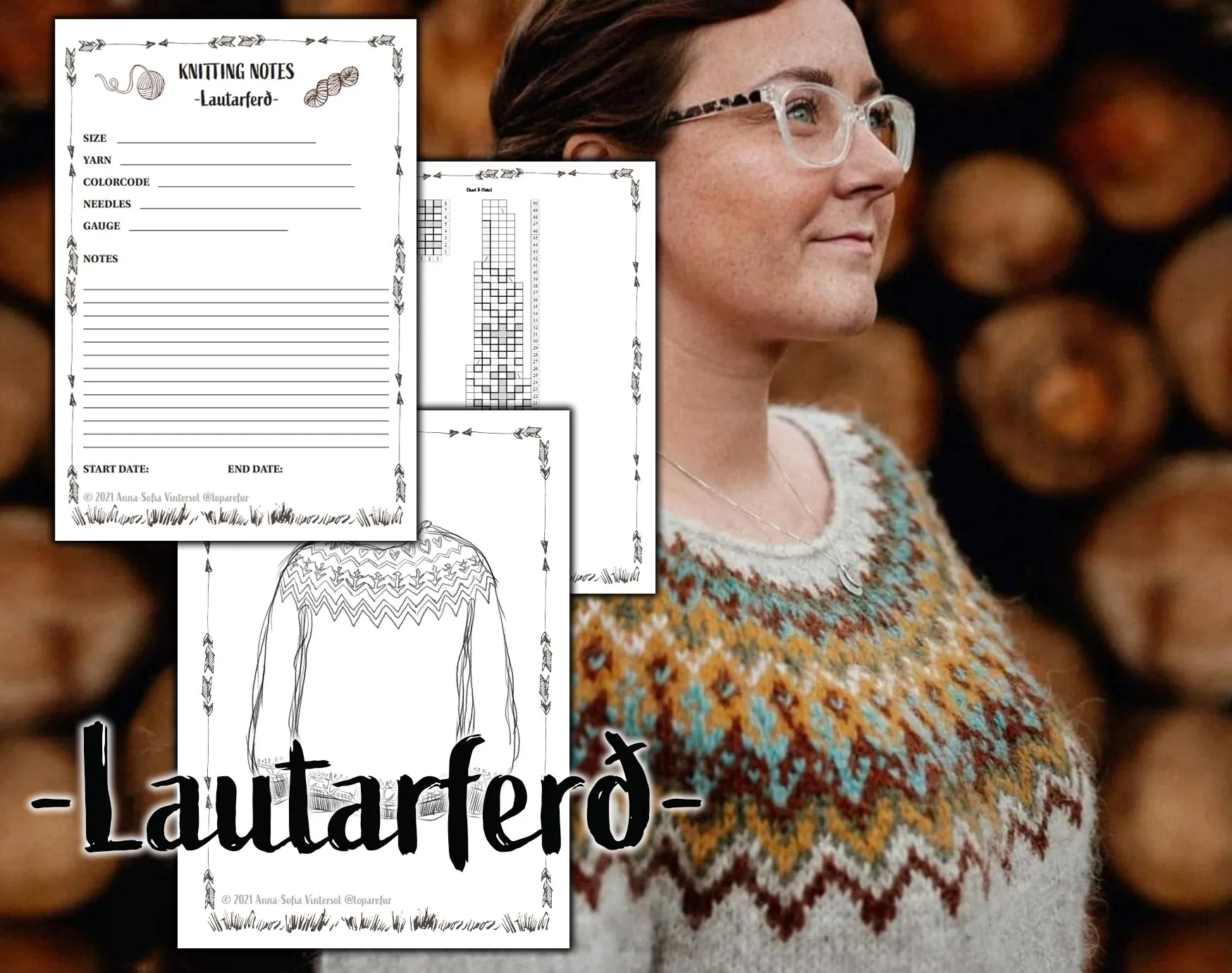 -Lautarferð- Knitting Notes/Strikkenotater