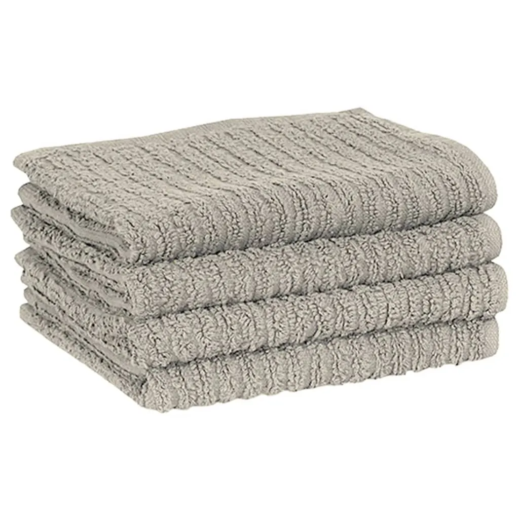 15 Piece Towel Set with Oven Gloves&Pot Holders Grey Cotton