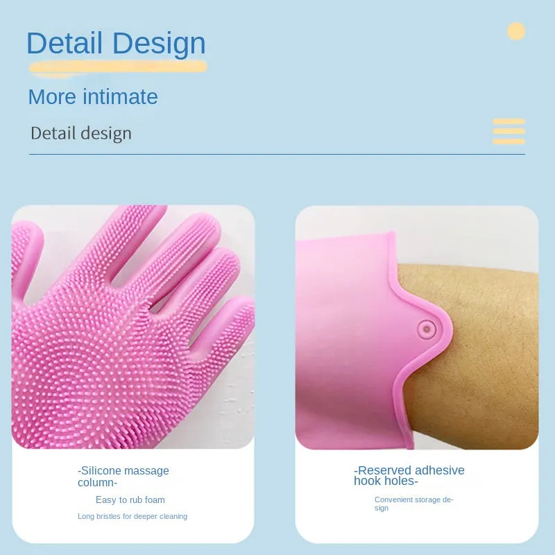 2in1 Pet Grooming Gloves Hair Removal and Massage