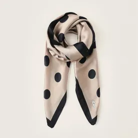 Accity | POLKA DOTS SQUARE SCARF NECK SCARF: Pink