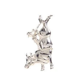 Austin Accent Bullrider Silver Hat Pin