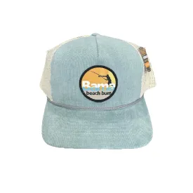 Bama Beach Bum Velvet Logo Snapback