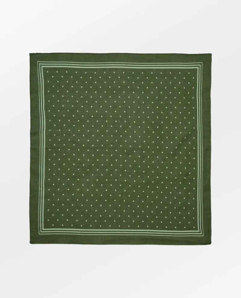 Beck Sondergaard Devi Kombu Green Cotton Scarf