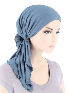 BELLA-BB-781#The Bella Scarf Bamboo Dusty Blue