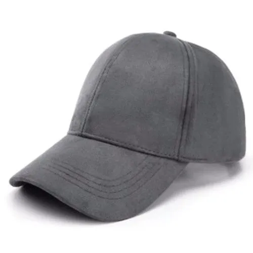 Classy Men Suede Cap Ash Grey