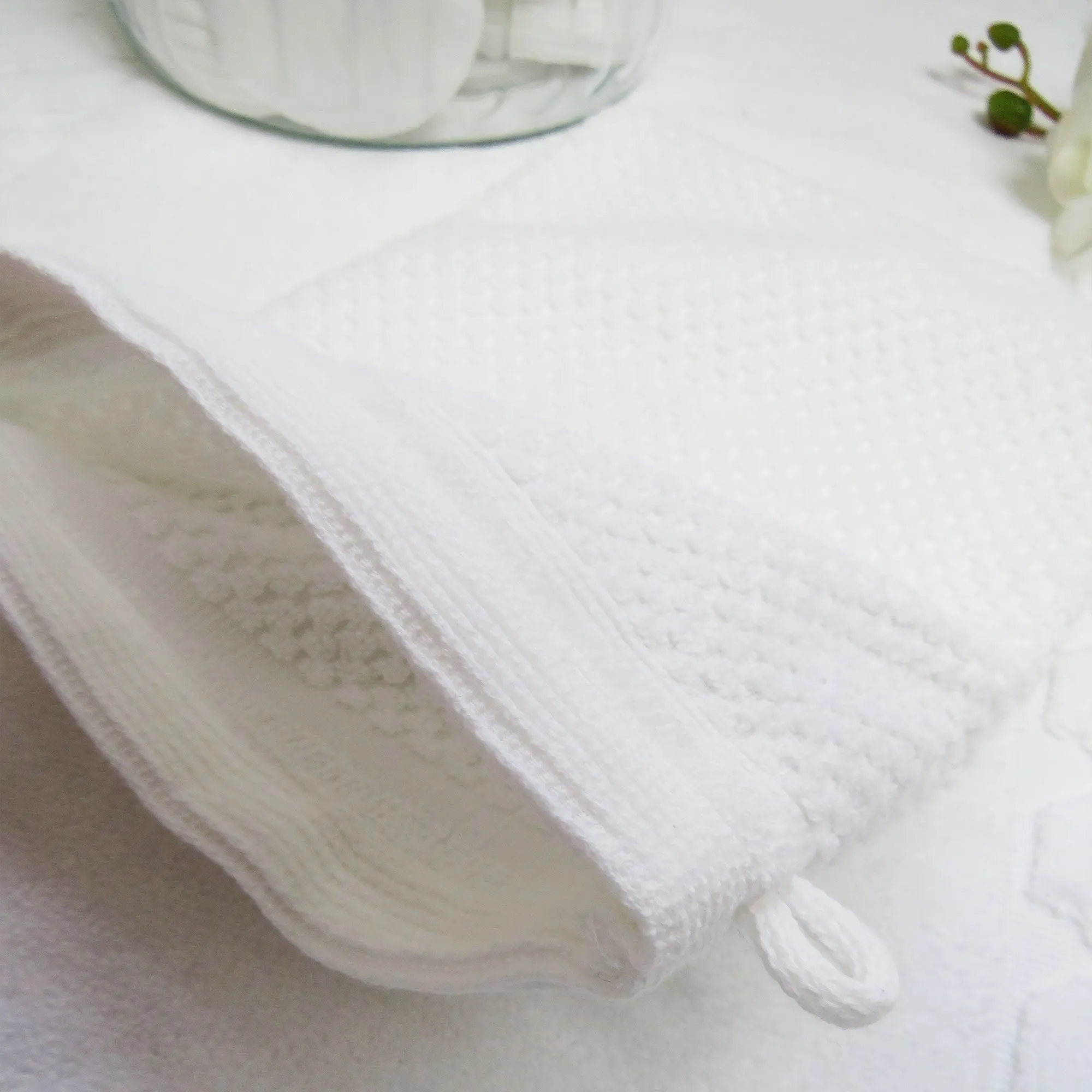 Cotton Waffle Hand Mitt Wash Glove