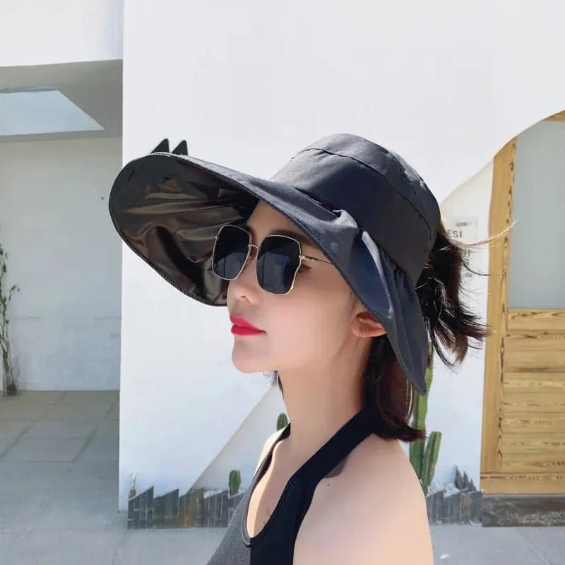 Double-Layer Foldable Sunshade Hat for Beach, Sun Protection - La MaxPa