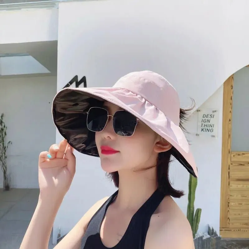 Double-Layer Foldable Sunshade Hat for Beach, Sun Protection - La MaxPa