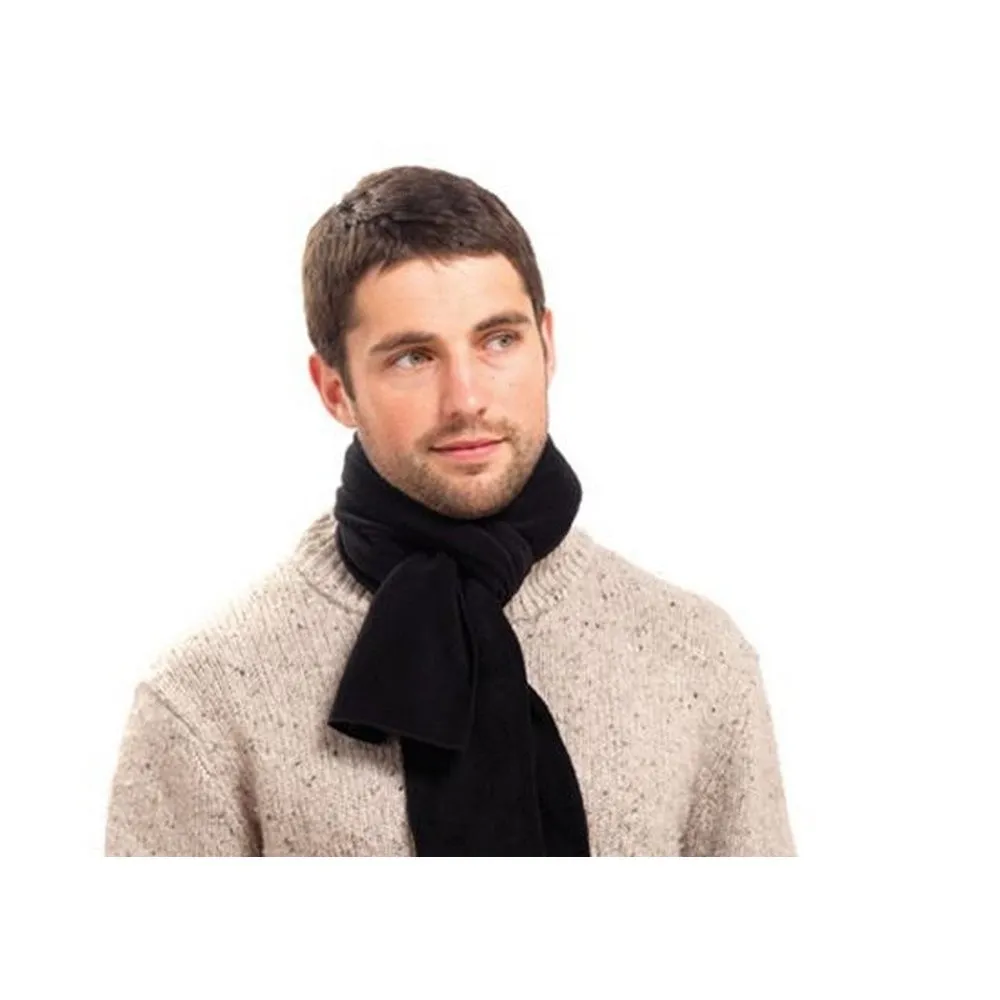 FLOSO Mens Plain Thermal Polar Fleece Winter/Ski Scarf