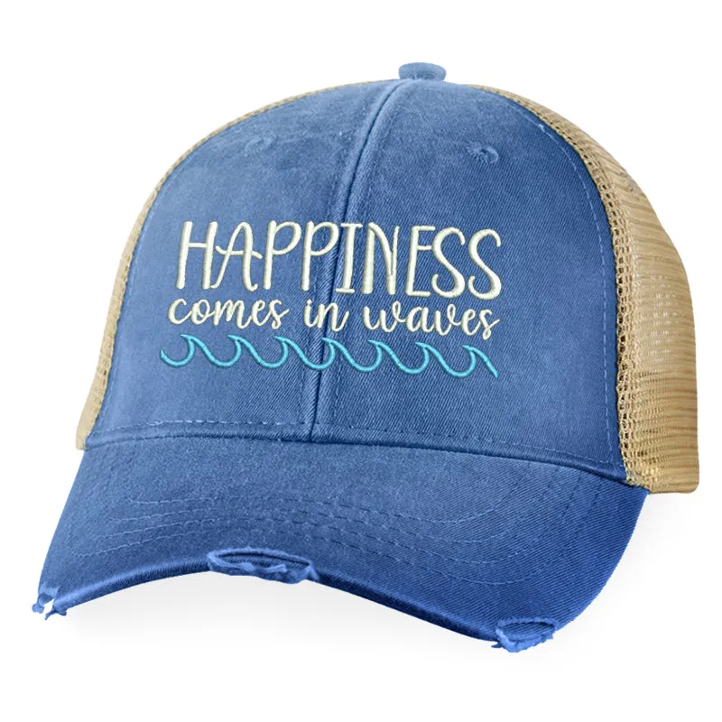 Happiness Comes In Waves Hat