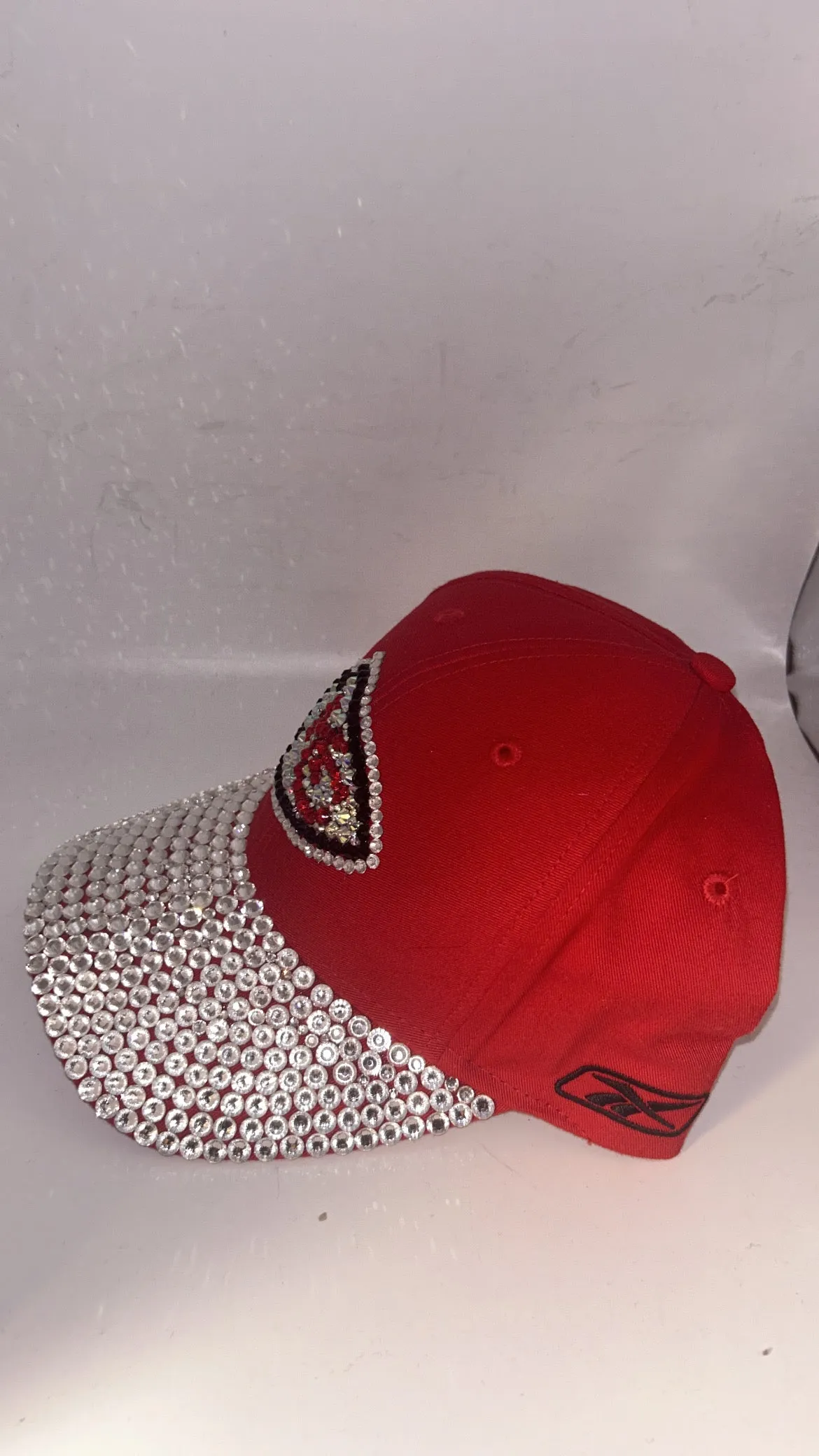 Kansas City Chiefs NFL Team bedazzle Visor Adjustable Hat