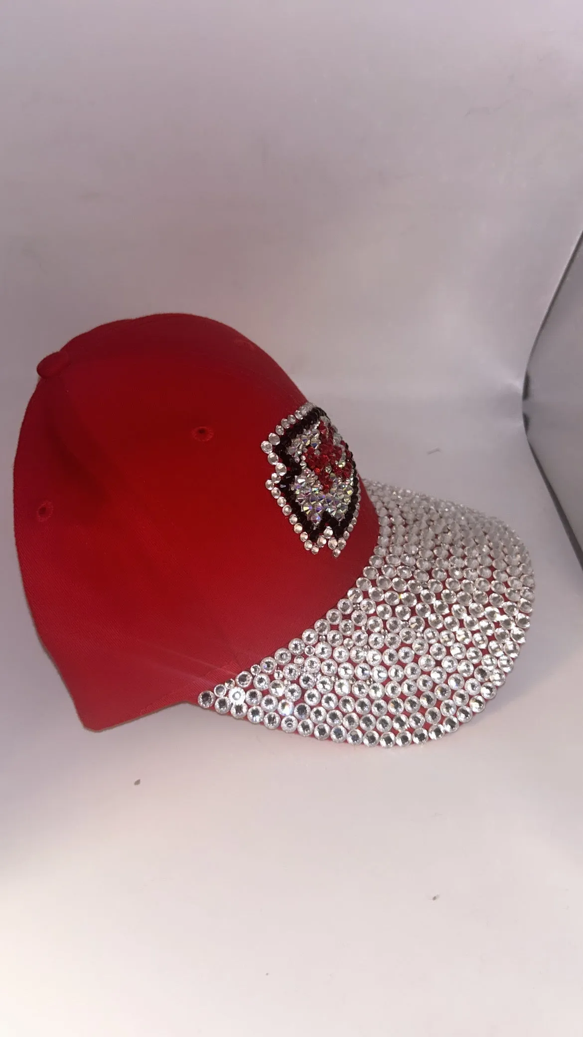 Kansas City Chiefs NFL Team bedazzle Visor Adjustable Hat