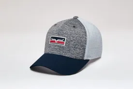 Kimes Ranch Unisex Broken Stripe 110 Grey Heather Polyester Baseball Cap Hat