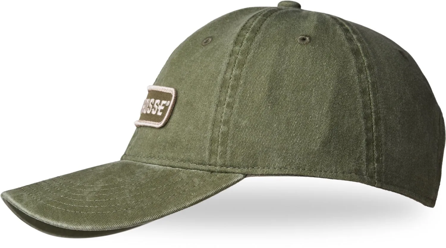 LaCrosse Unisex Embroidered Patch Light Olive 100% Cotton Baseball Cap Hat