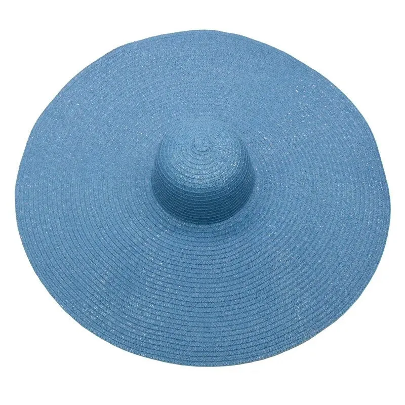 Large Sun Hat With Oversized Brim