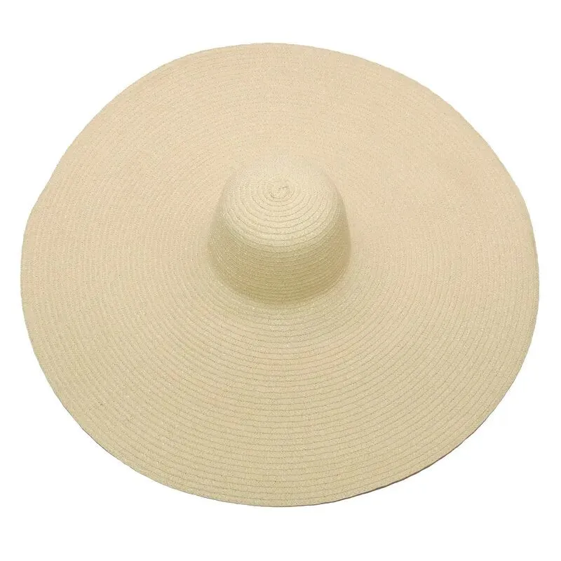 Large Sun Hat With Oversized Brim