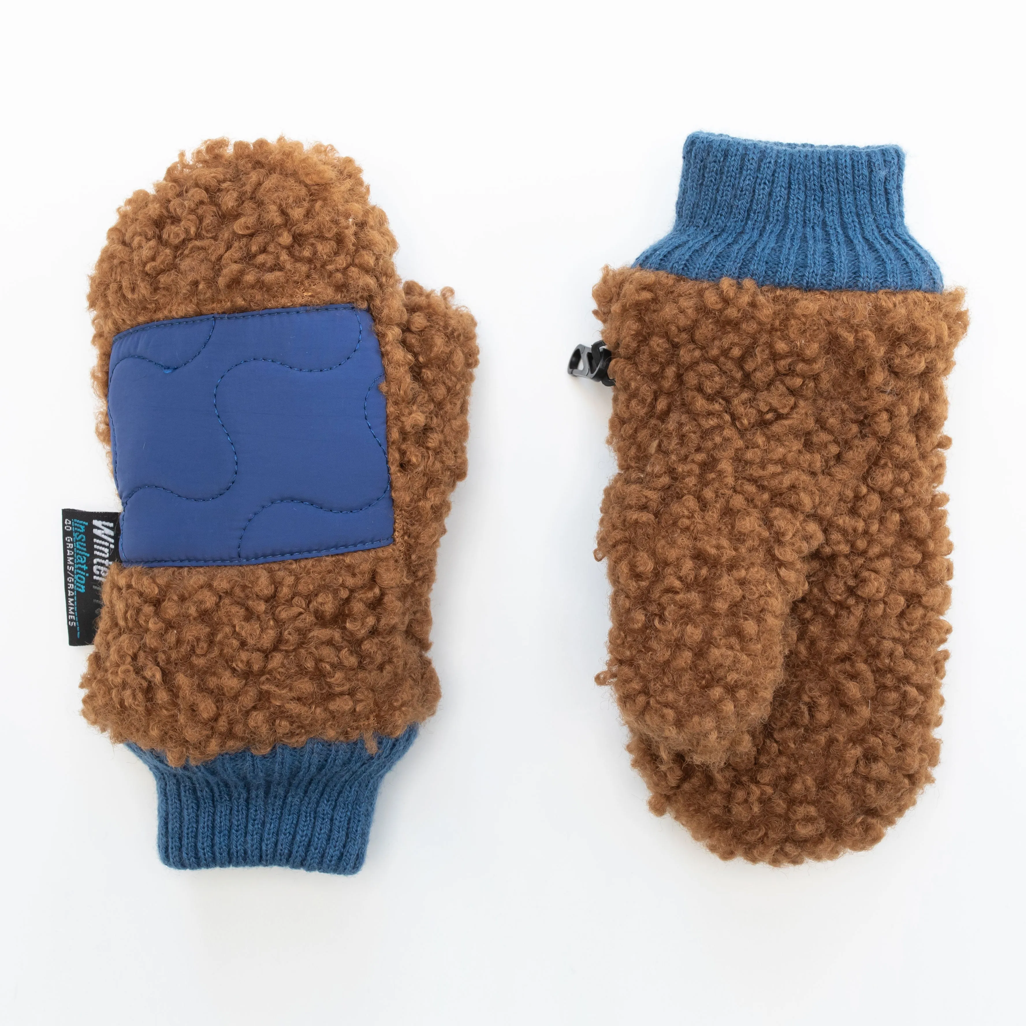 Little Boy's Camel Sherpa Mittens