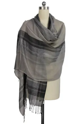 Metallic Multi Stripe Scarf