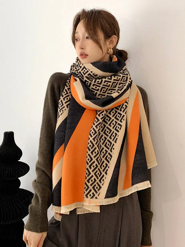 Original Warm Cartoon Print Shawl&Scarf