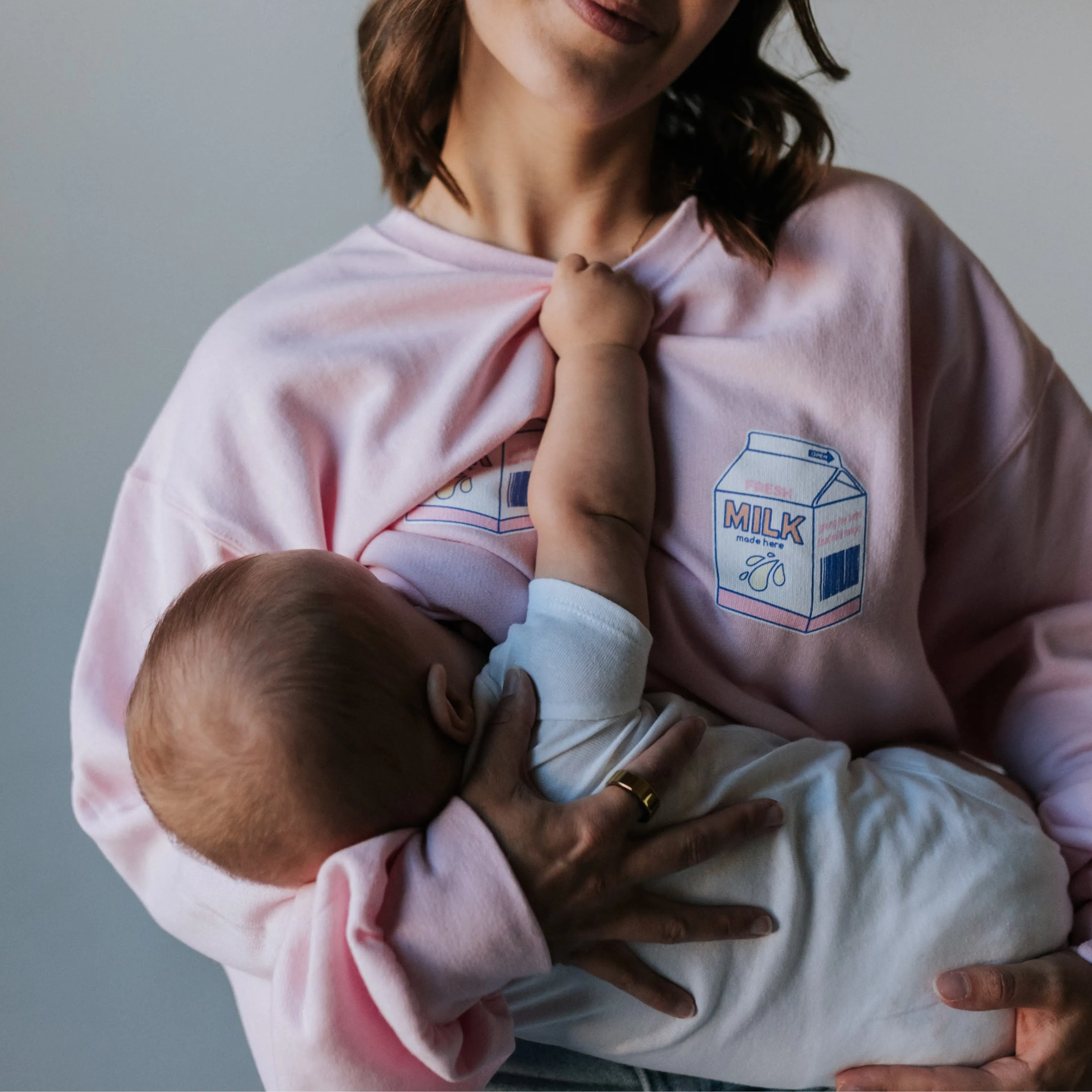 Pink Milk Carton Sweatshirt