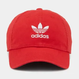 Relaxed Strap-Back Cap Mens Hat (Red)