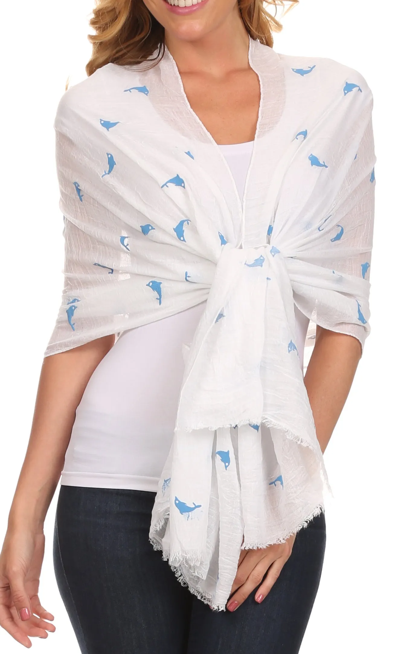 Sakkas Hillary summer breeze lightweight flowing sheer gauze wrap scarf