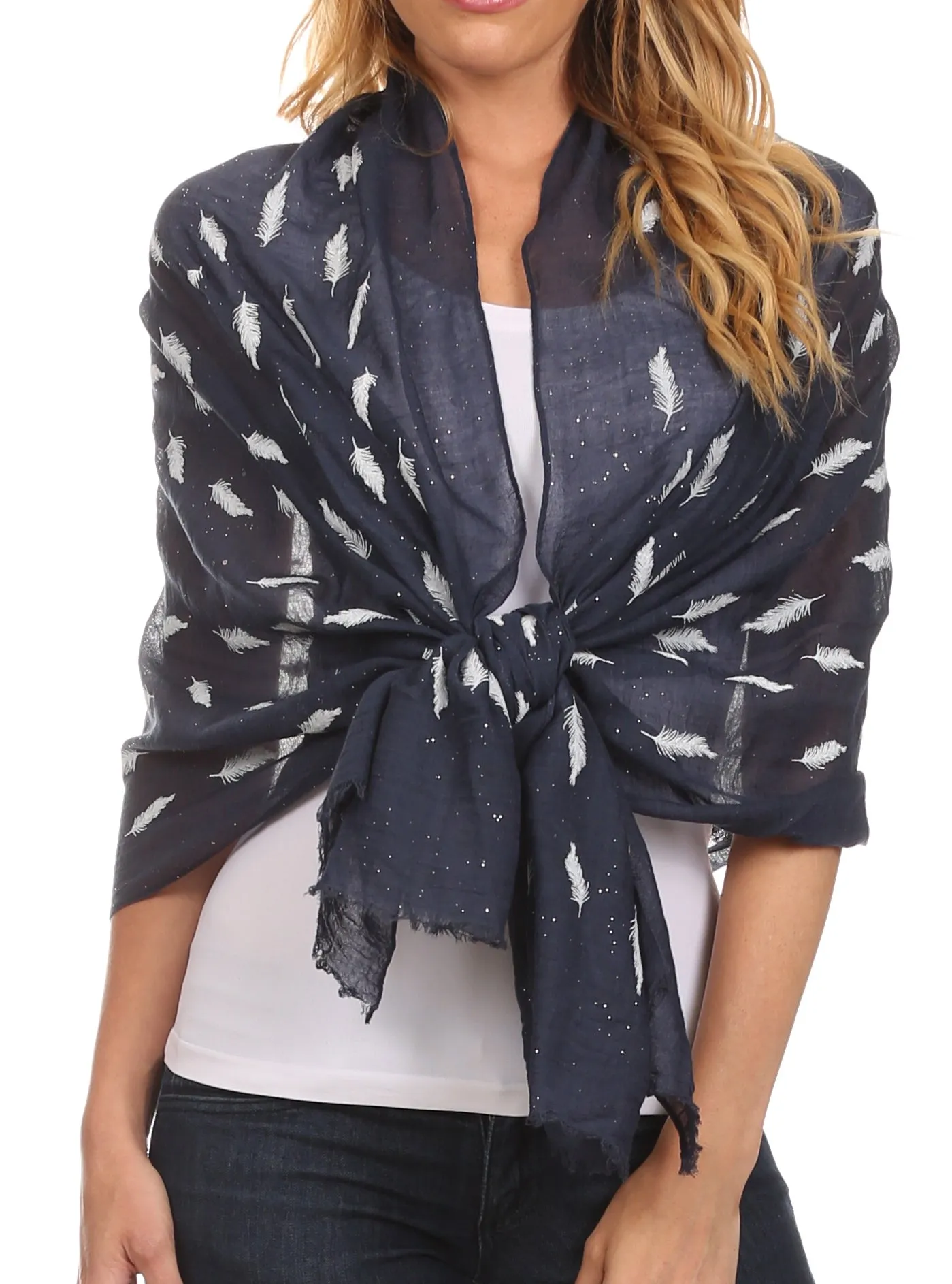 Sakkas Hillary summer breeze lightweight flowing sheer gauze wrap scarf