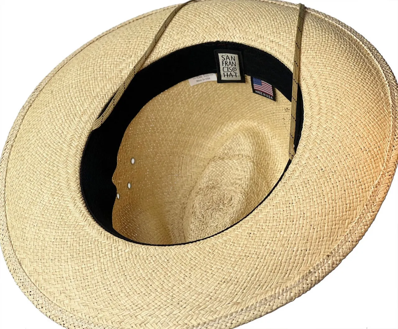 San Francisco Hats Natural Folding Fedora Sports