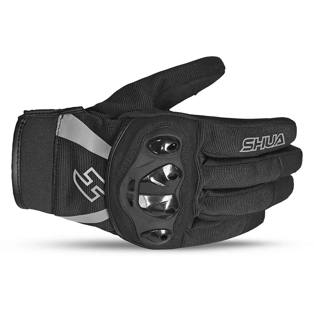 SHUA Shot  Motorbike Gloves Black Gray