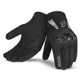 SHUA Shot  Motorbike Gloves Black Gray