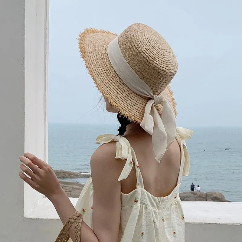 Summer Hat With Chic Ribbon and Bow