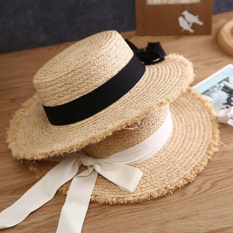 Summer Hat With Chic Ribbon and Bow