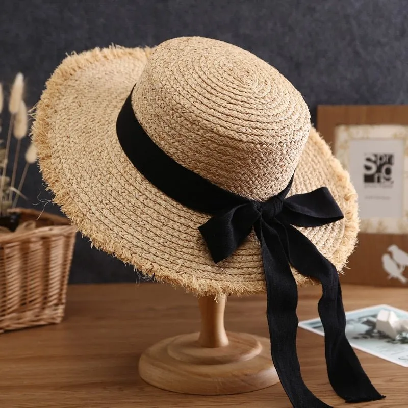 Summer Hat With Chic Ribbon and Bow