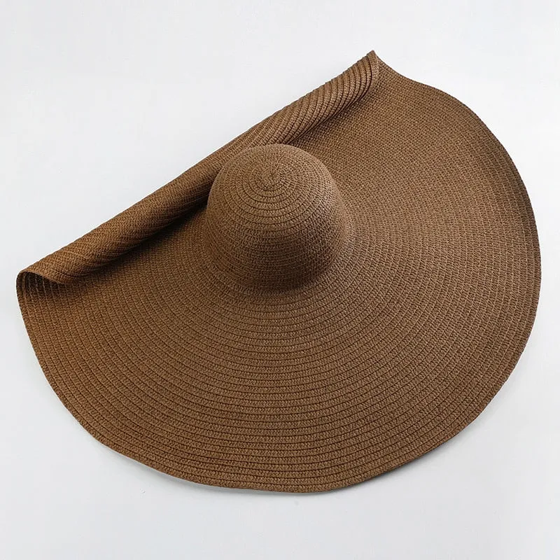 TEEK - 27.5in Oversized Wide Brim Sun Hat