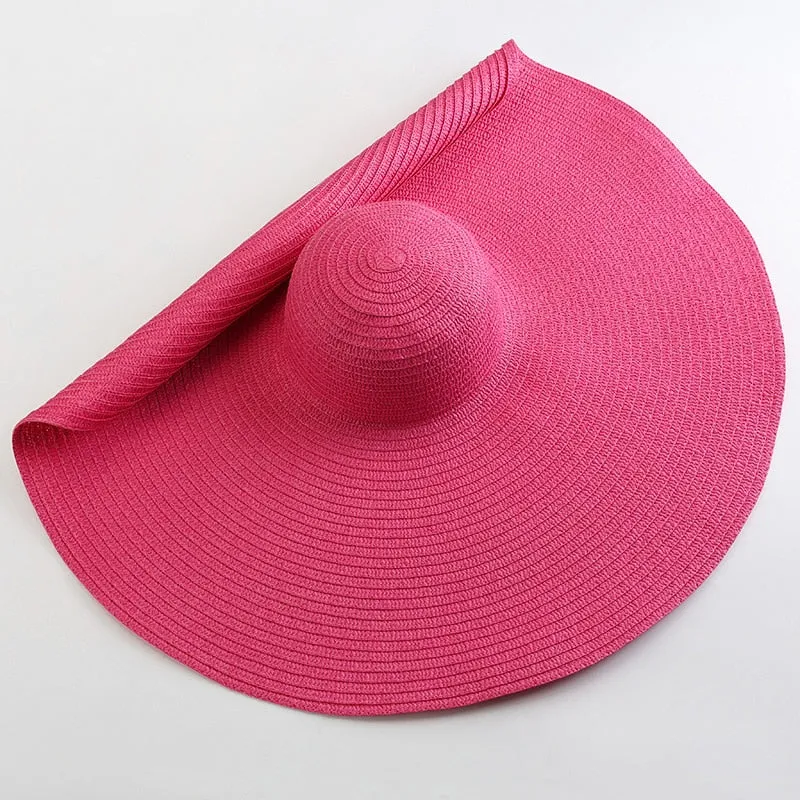 TEEK - 27.5in Oversized Wide Brim Sun Hat