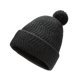 The Pom Beanie - Charcoal Marl