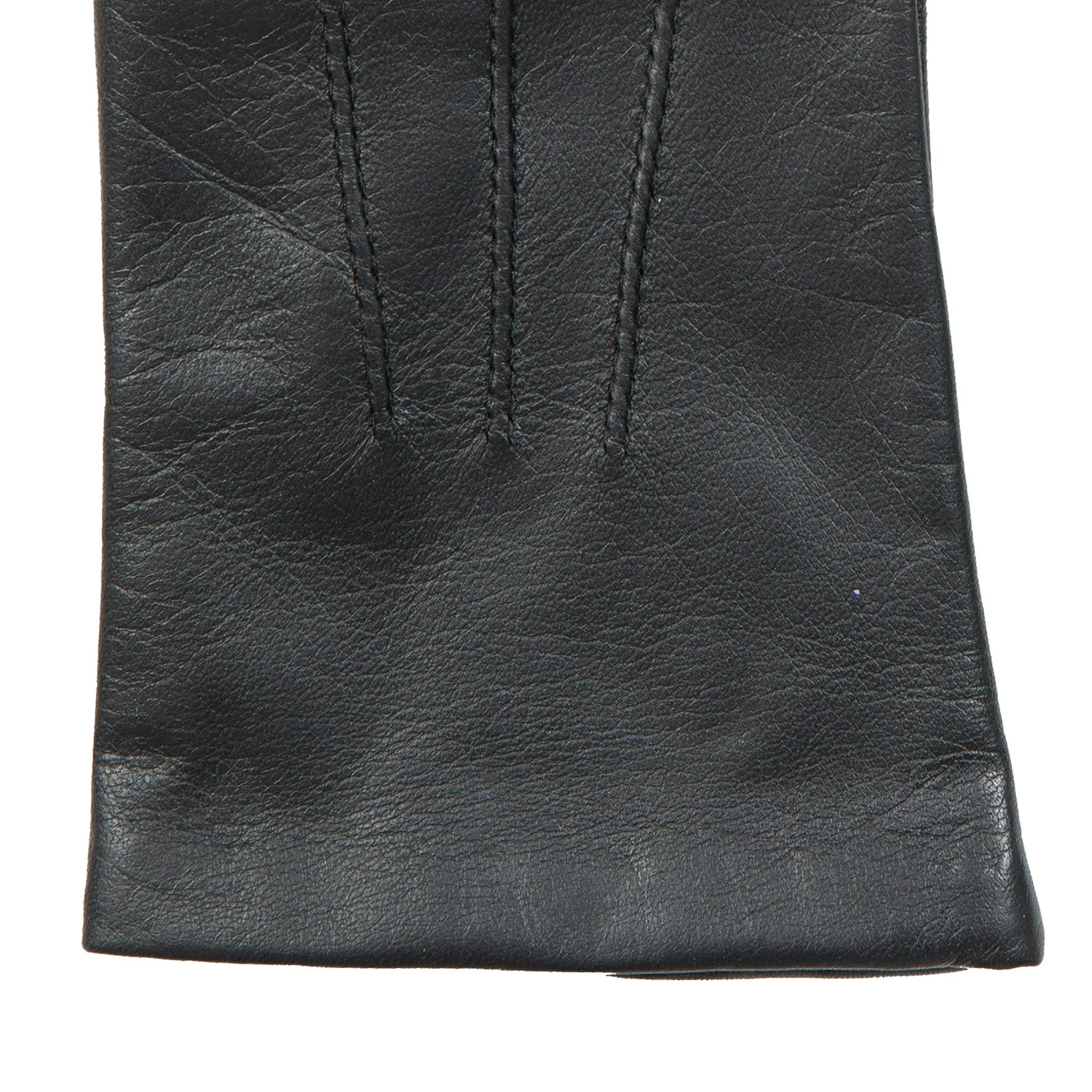 Women's Three-Point Lined Leather Gloves