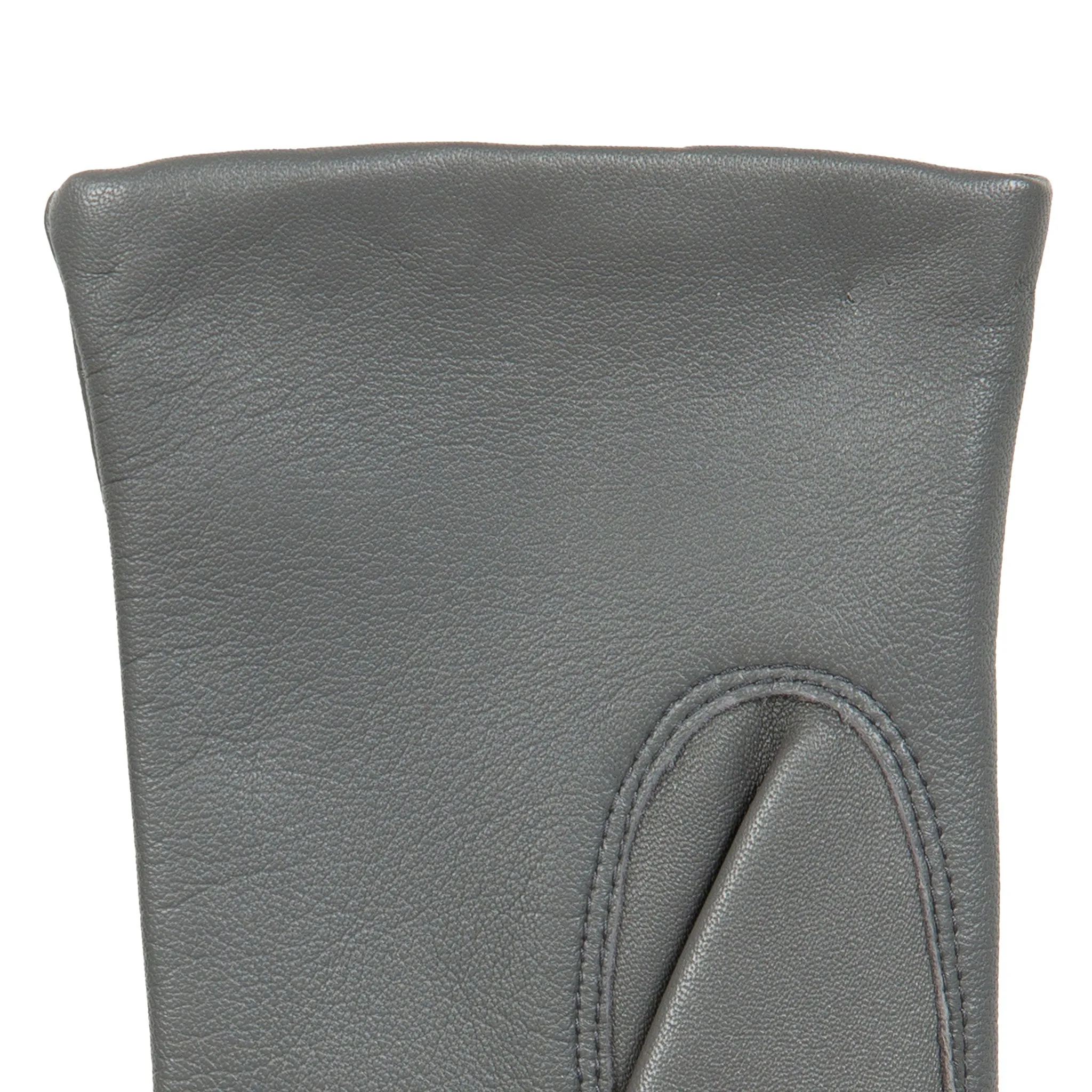 Women's Three-Point Lined Leather Gloves