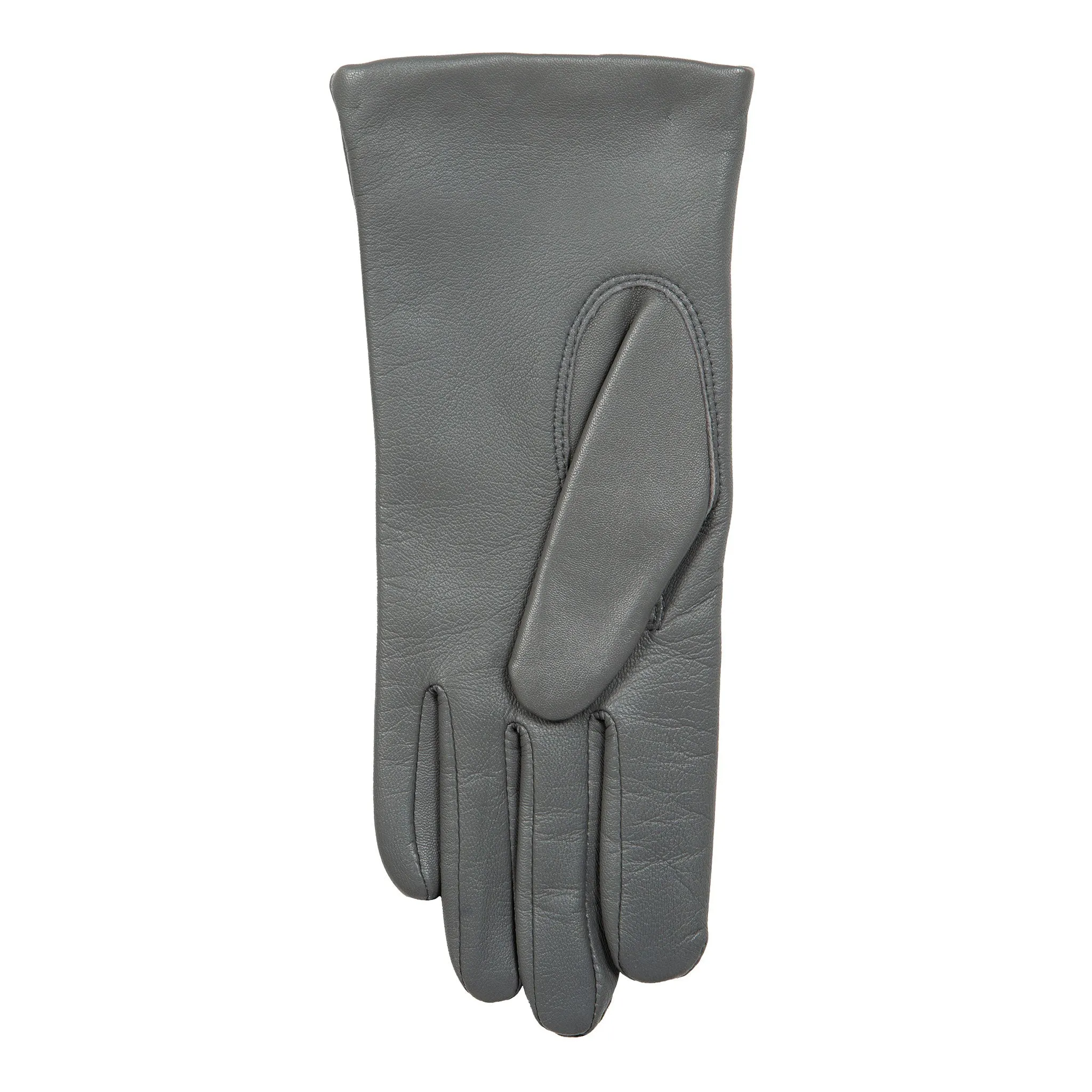 Women's Three-Point Lined Leather Gloves