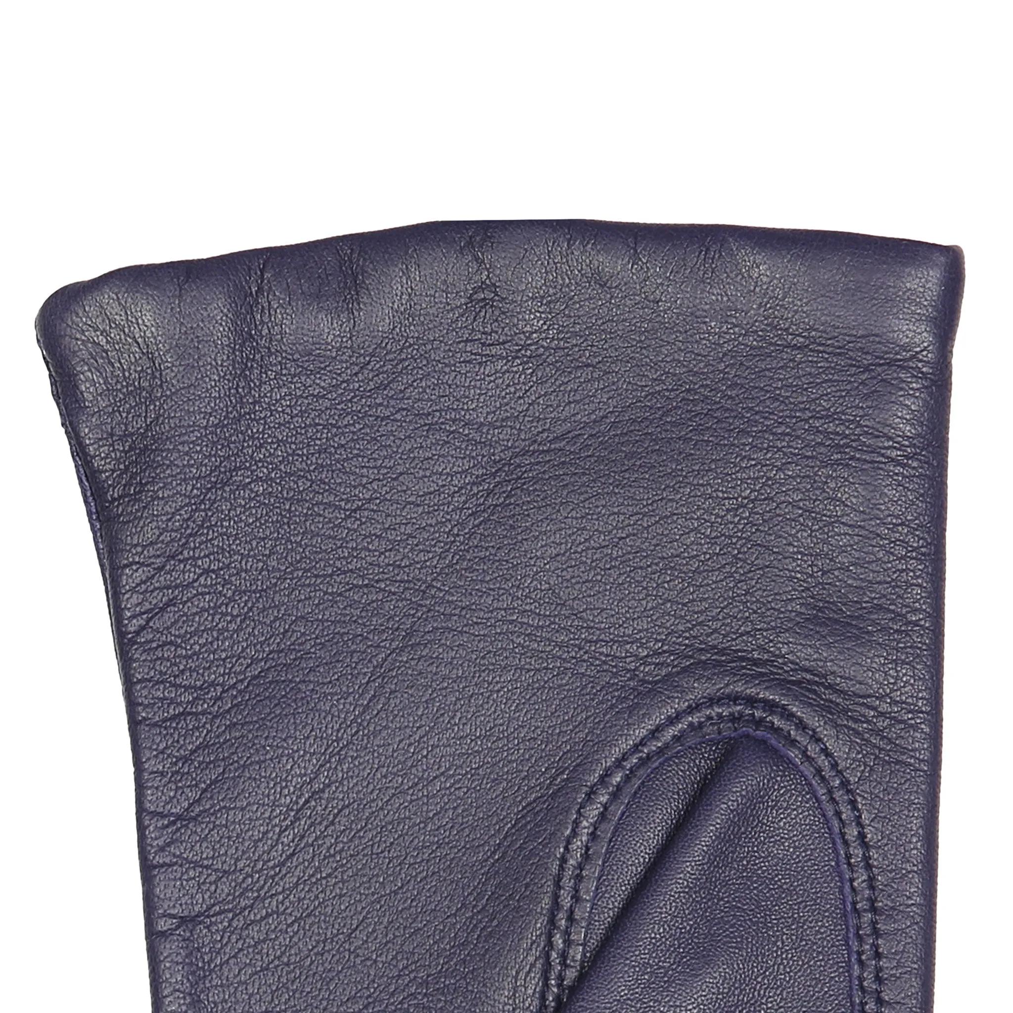 Women's Three-Point Lined Leather Gloves